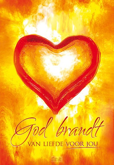 Wenskaart Gods hart brandt