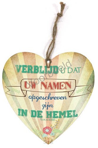 Verblijd u dat uw namen opgeschreven zij