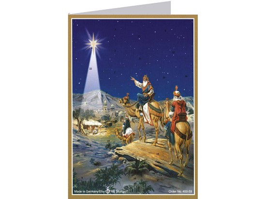 Advents Card & Envelope 3 Kings
