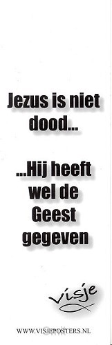 Boekenlegger visje Jezus is niet dood...