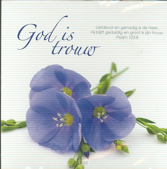 Prentbriefkaart God is trouw