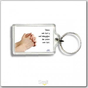 Sleutelhanger praten met God