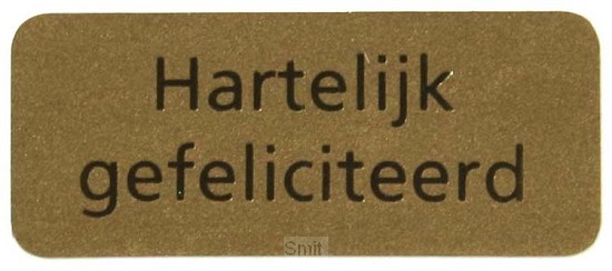 Stickerrol 500 hart gef goud op goud