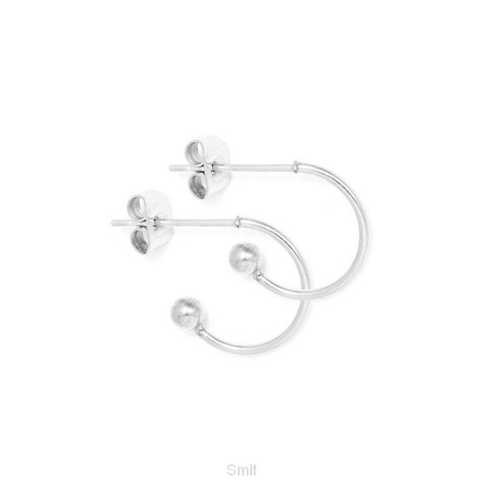 Oorbellen zilver 13mm