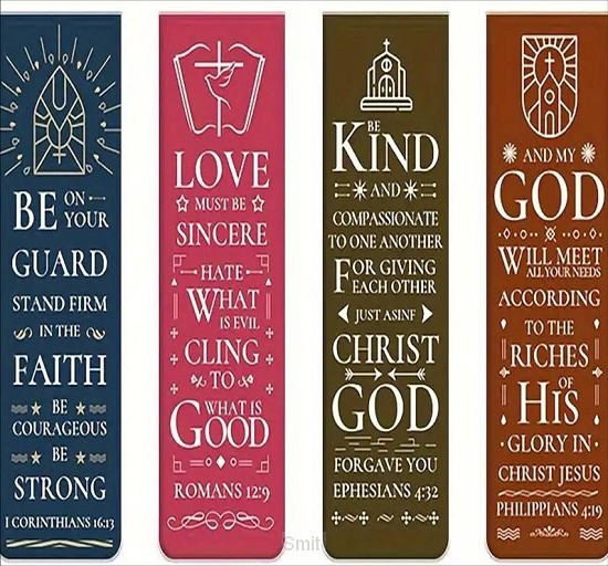 Magnetic bookmarks  (4) Be kind
