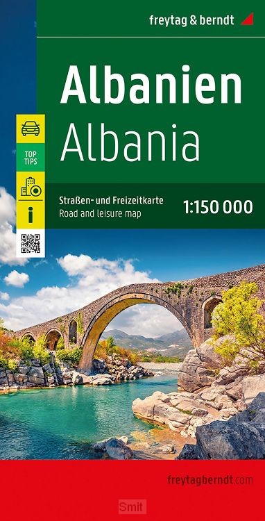 Albania Road and Leisure Map
