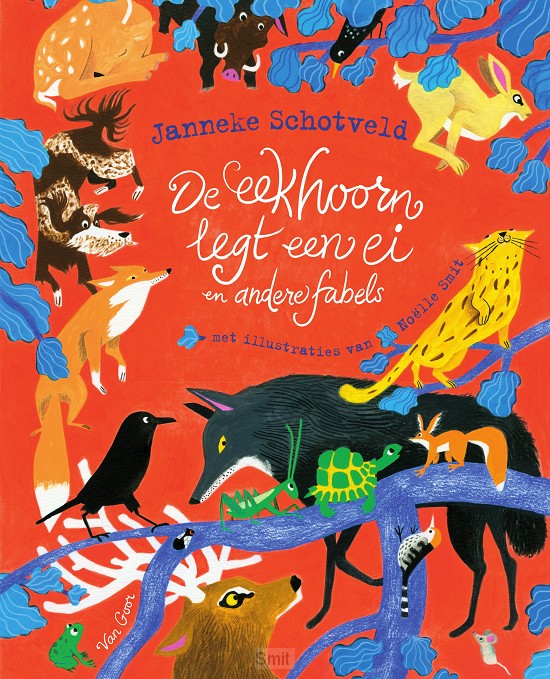 Eekhoorn legt een ei