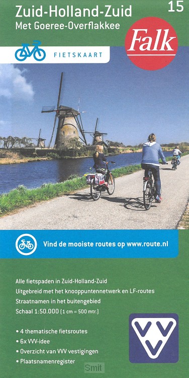 Falk VVV Fietskaart 15 Zuid-Holland-Zuid