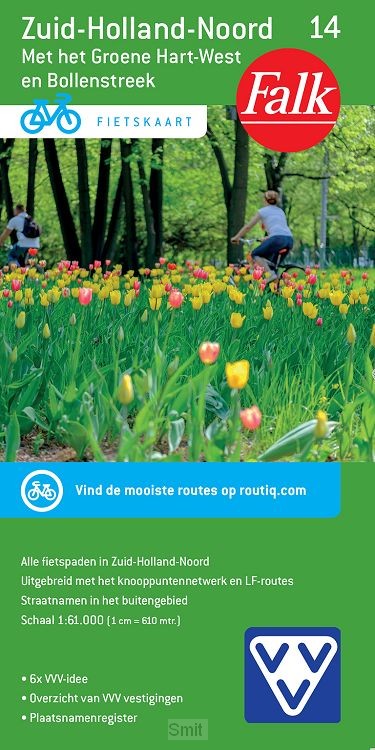 Falk VVV Fietskaart 14 Zuid-Holland NOORD