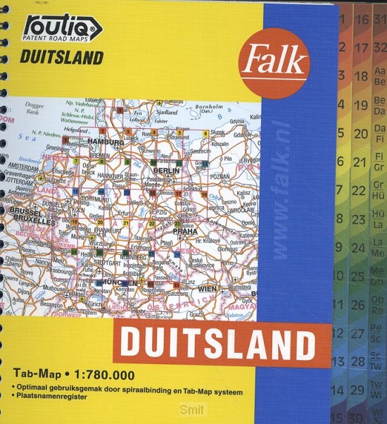 Falk autokaart Duitsland routiq