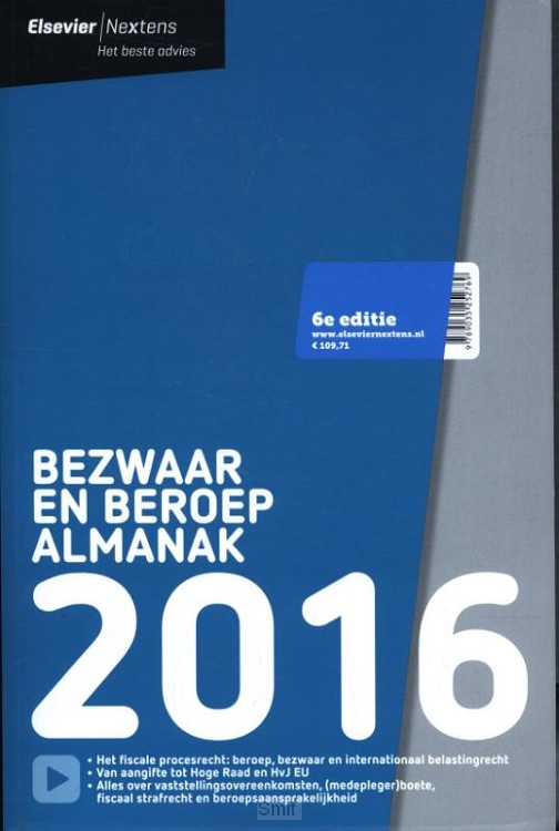 Elsevier bezwaar en beroep almanak / 2016