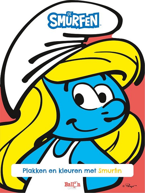 Plakken en kleuren met smurfin