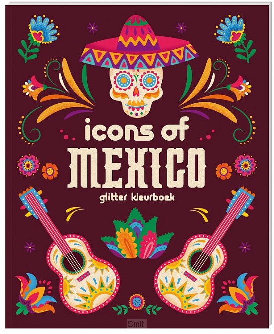 Glitter kleurboeken voor volwassenen - Icons of Mexico