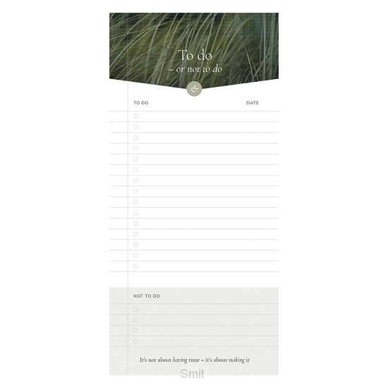 Essencio To-do & not-to-do-list