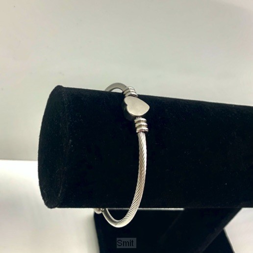 Bangle hartje zilver