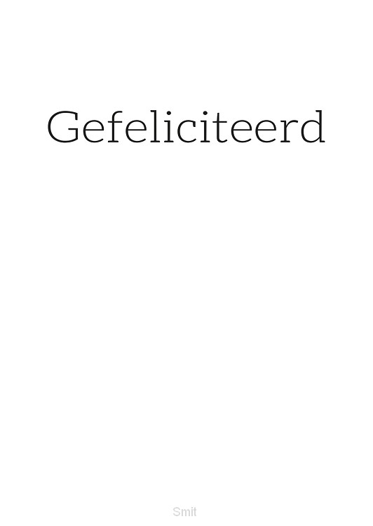 Gefeliciteerd