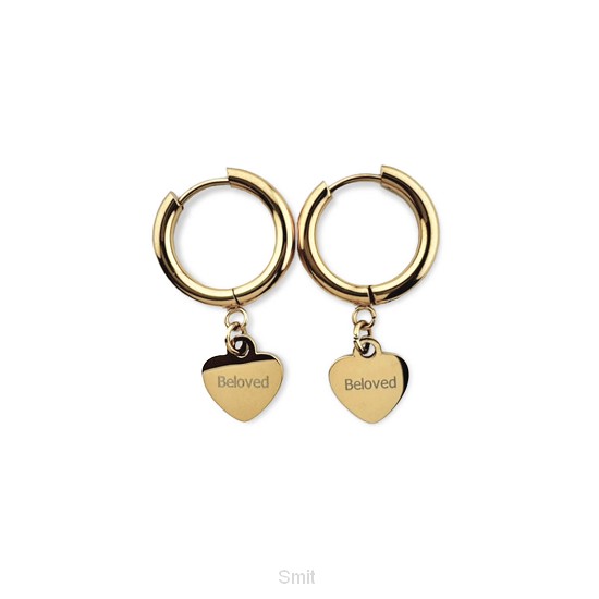 Oorbel ring Beloved goud