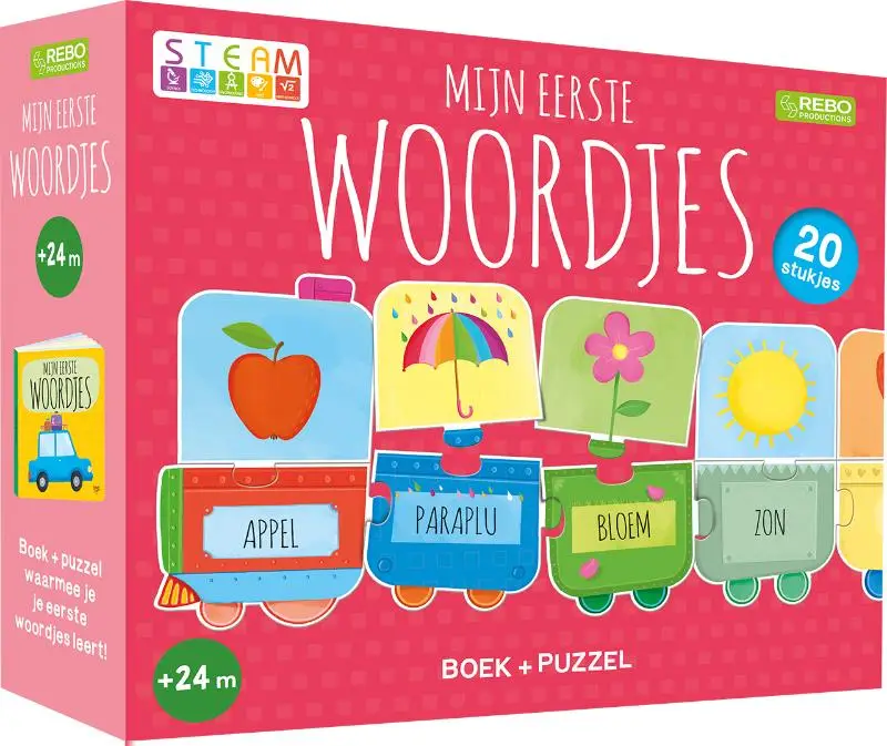 Puzzeltrein mijn eerste woordjes