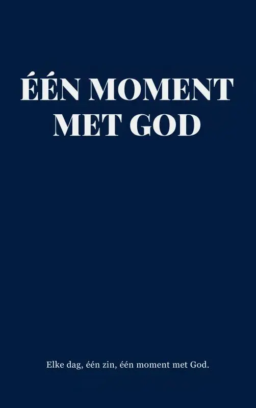 één moment met God