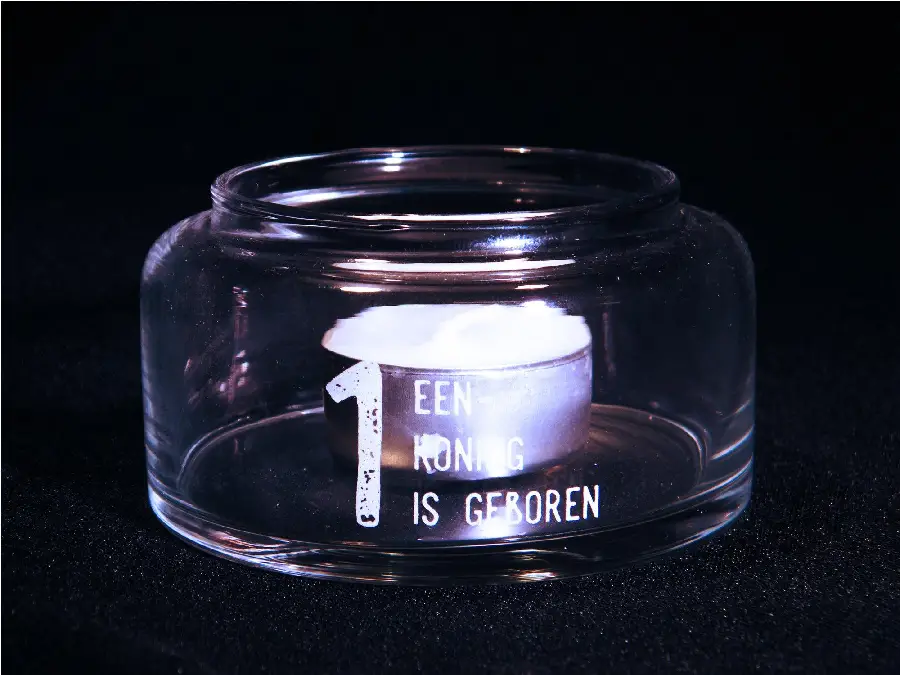 Adventset 4 waxinelichthouders Lukas2:14