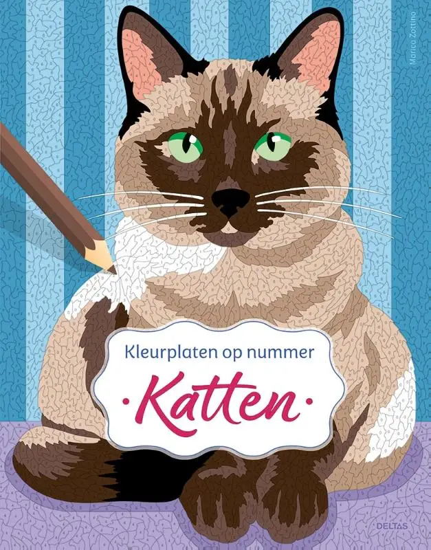 Katten - Kleurplaten op nummer