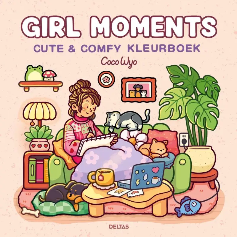 Girl Moments Cute & Comfy kleurboek Coco Wyo