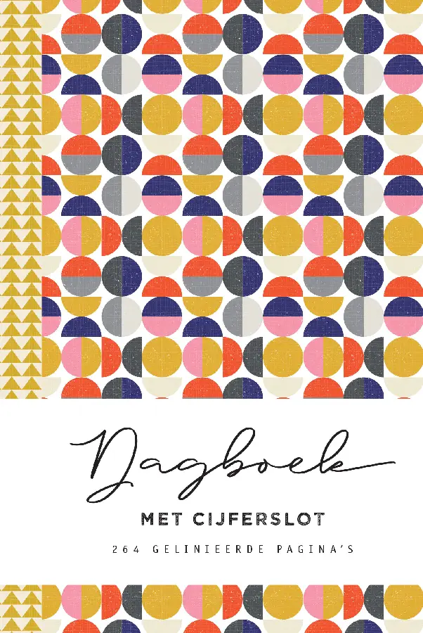 Dagboek met slot voor volwassenen - Circles