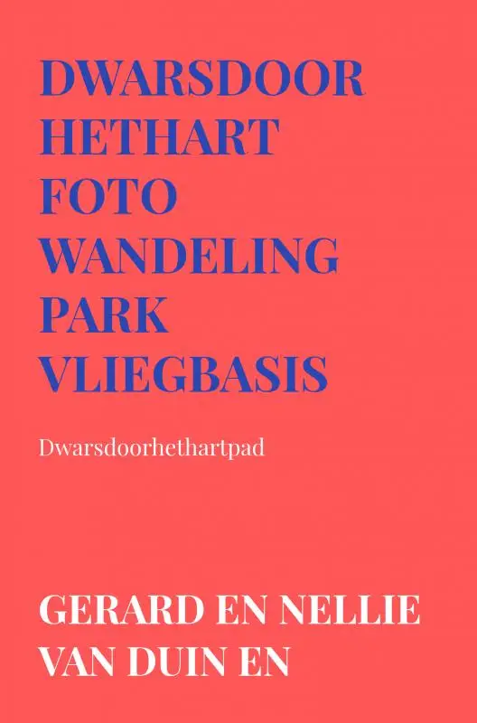 Dwarsdoorhethart Foto wandeling park vliegbasis