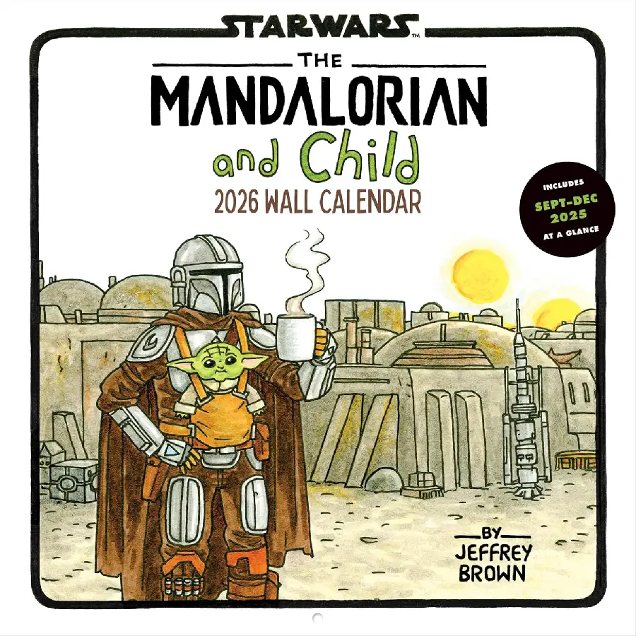 Star Wars The Mandalorian and Child 2027 Wall Calendar