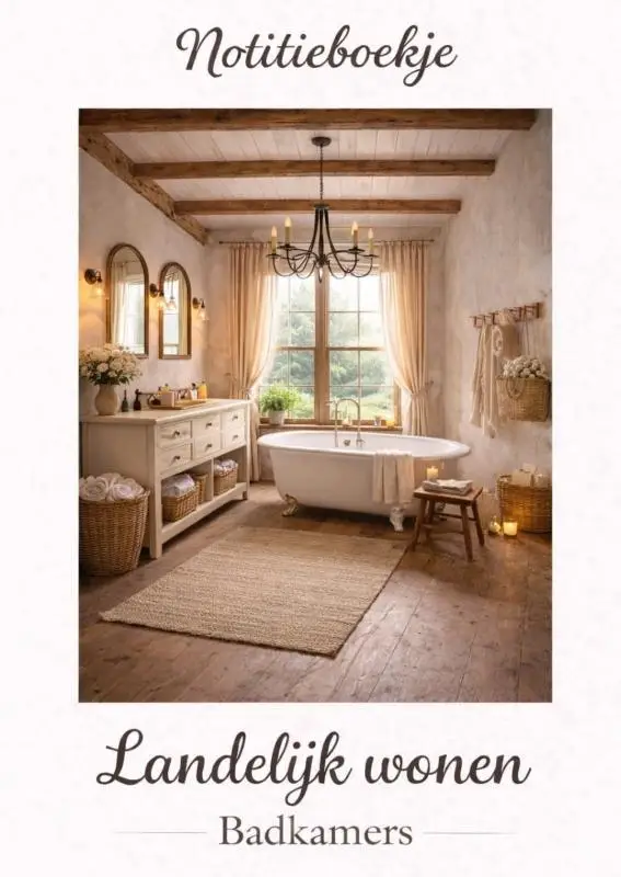 Notitieboekje, Landelijk wonen. Badkamers.