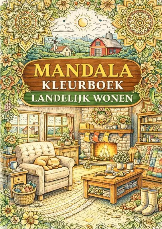 Mandala kleurboek, Landelijk wonen