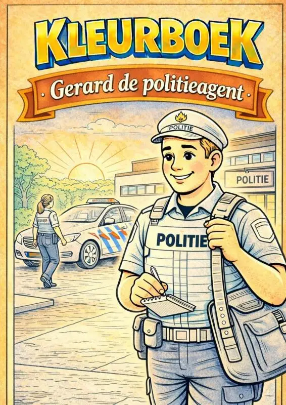 Kleurboek, Gerard de politieagent. (Serie beroepen)