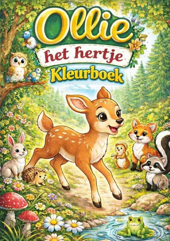 Kleurboek, Ollie het hertje