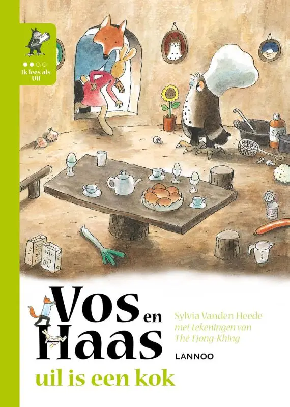 Vos en Haas uil is een kok