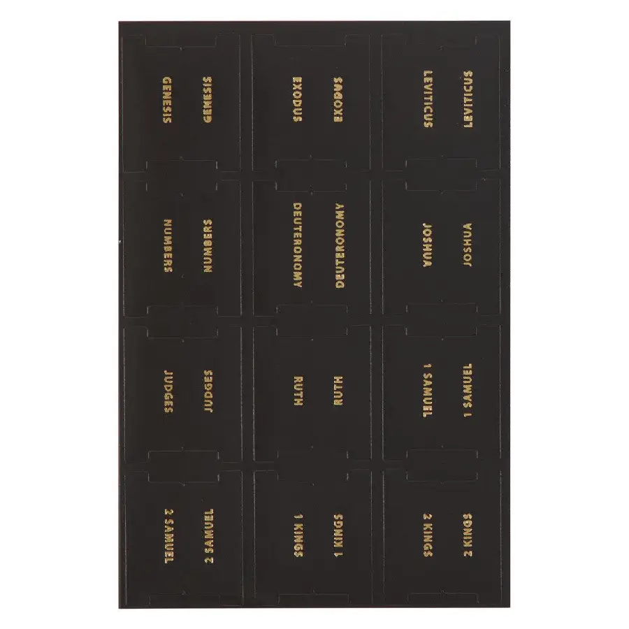 Bible indexing tabs - Black