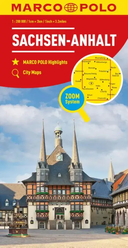 Marco Polo Wegenkaart 08 Sachsen-Anhalt / Saksen-Anhalt