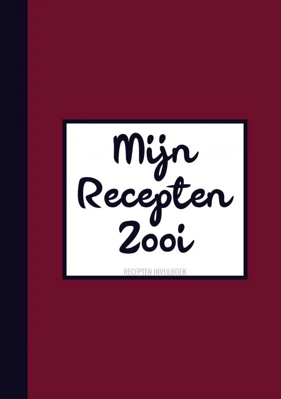 Grappig Cadeau voor Mannen, Vriend, Vrouwen, Vriendin - Recepten Invulboek / Receptenboek - 'Mijn Recepten Zooi'