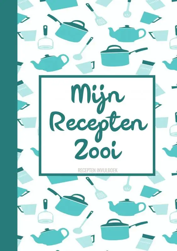 Kerstcadeau voor Vrouwen, Mannen, Vriendin, Vriend - Recepten Invulboek / Receptenboek - 'Mijn Recepten Zooi'