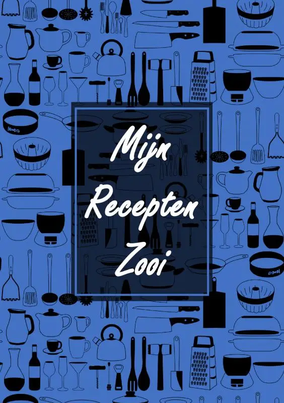 Boek Cadeau Man / Vrouw / Collega - Blanco Recepten Invulboek - 'Mijn Recepten Zooi'
