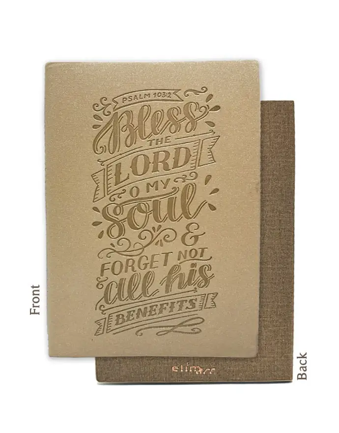 2 Tone flexcover Journal Bless the Lord