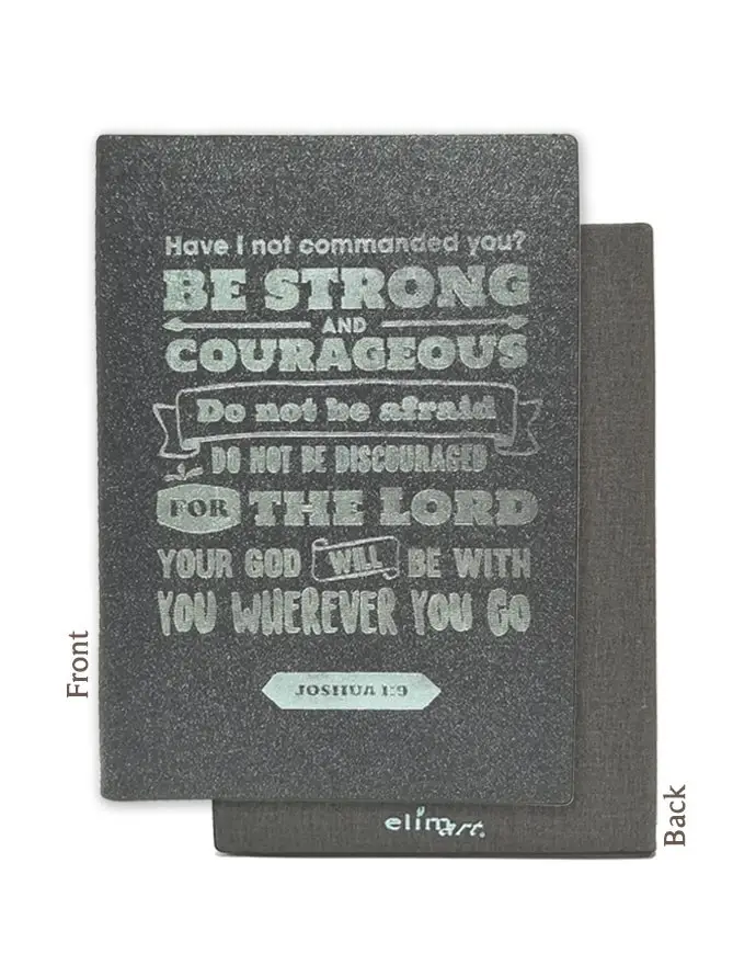 2 Tone flexcover Journal Be strong & cou
