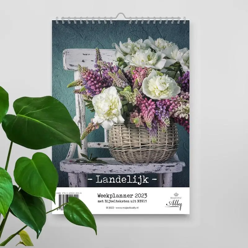 Weekplanner landelijk met bijbeltekst