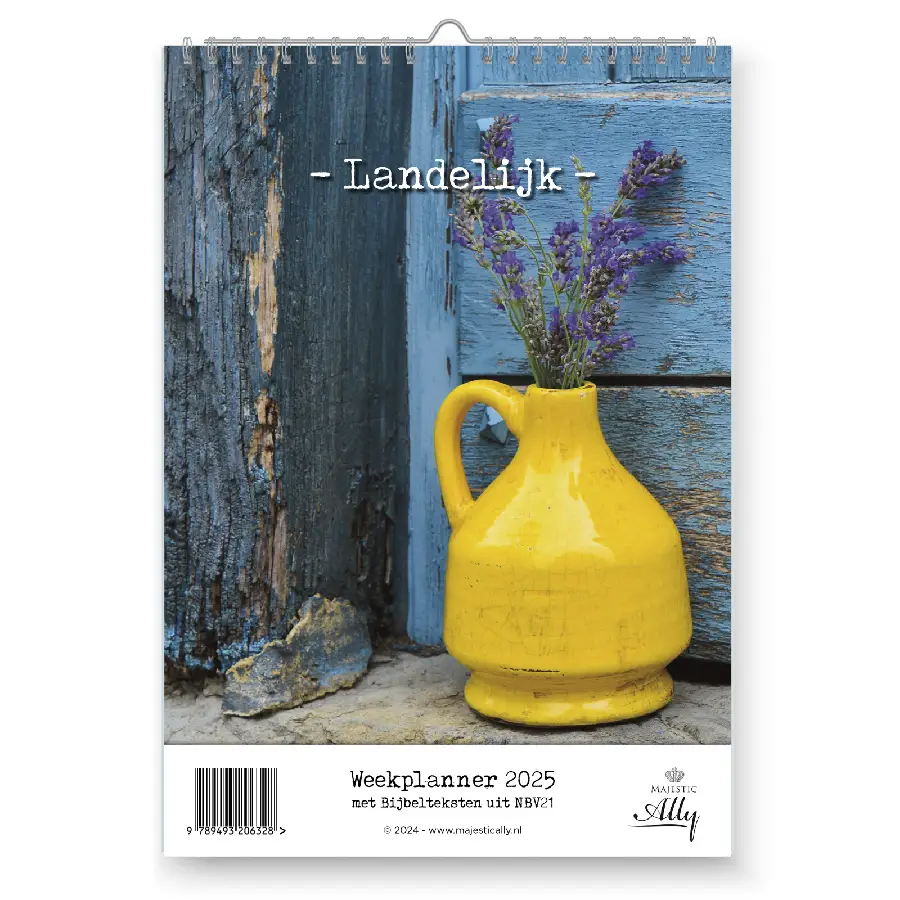 Weekplanner landelijk met bijbeltekst