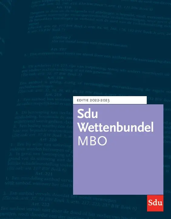Sdu Wettenbundel MBO / 2022-2023