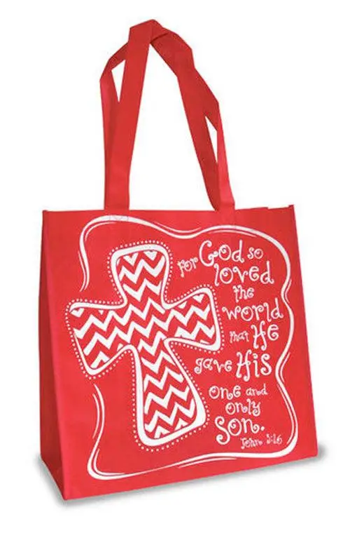 John 3:16 - Red and white