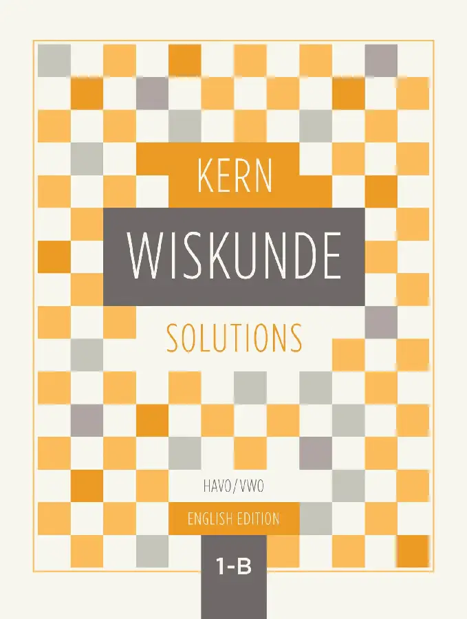KERN Wiskunde oplossingenboek havo/vwo 1 deel B - English edition