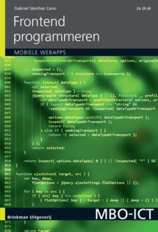 Frontend programmeren, incl. mobiele applicaties