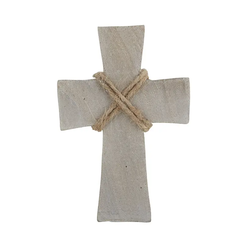 Smal wood cross gray finish