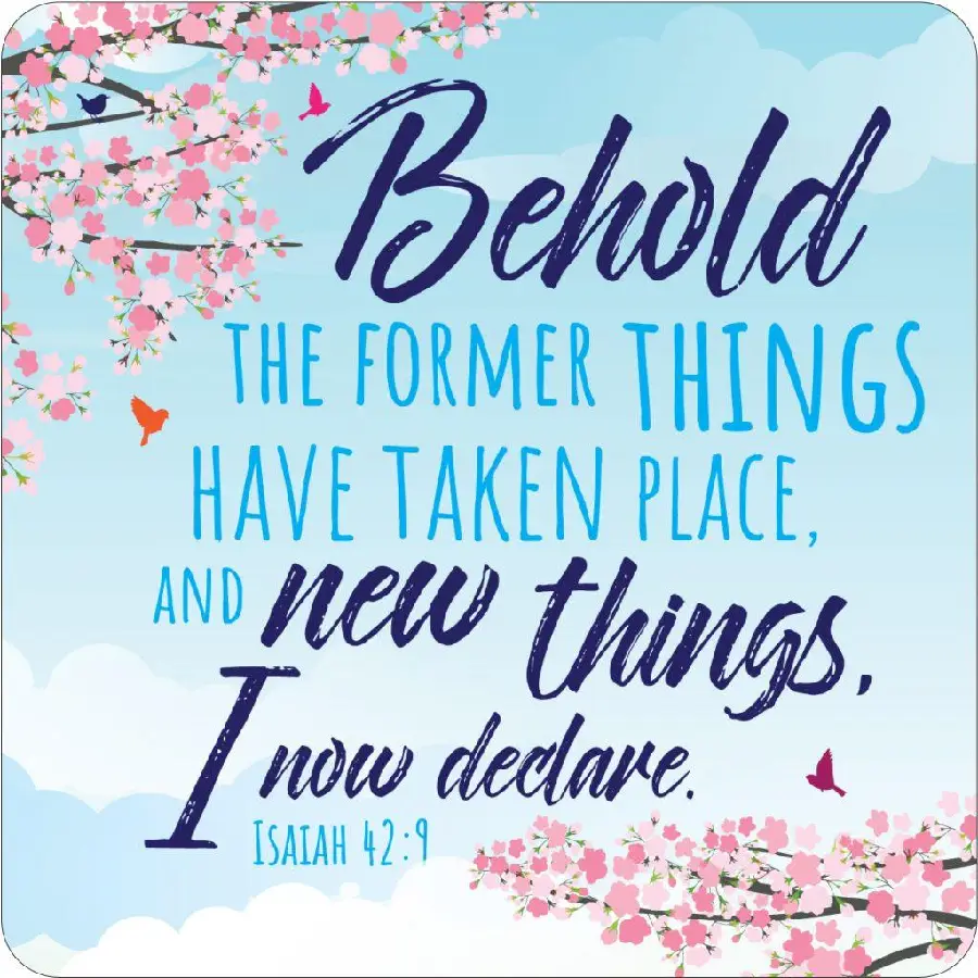 Coaster 95mm x 95 mm A new christian