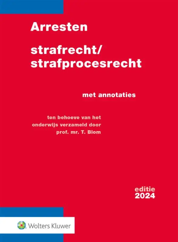 Arresten strafrecht/strafprocesrecht / 2024